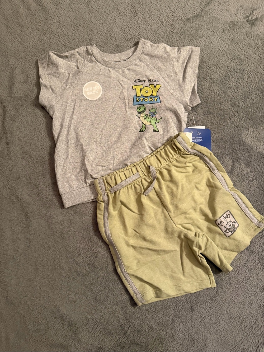 New Disney Toy Story Toddler Boys T-Shirt and Shorts Outfit Set Toy Story 3T